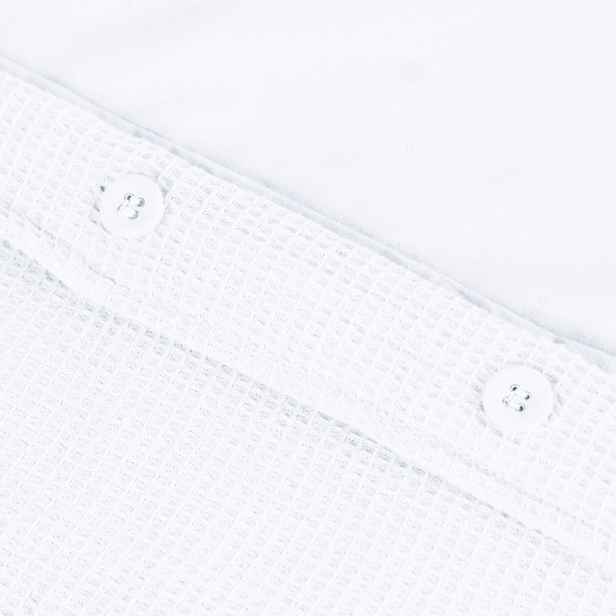 Dekbedovertrek Waffle 140x220 cm crisp white