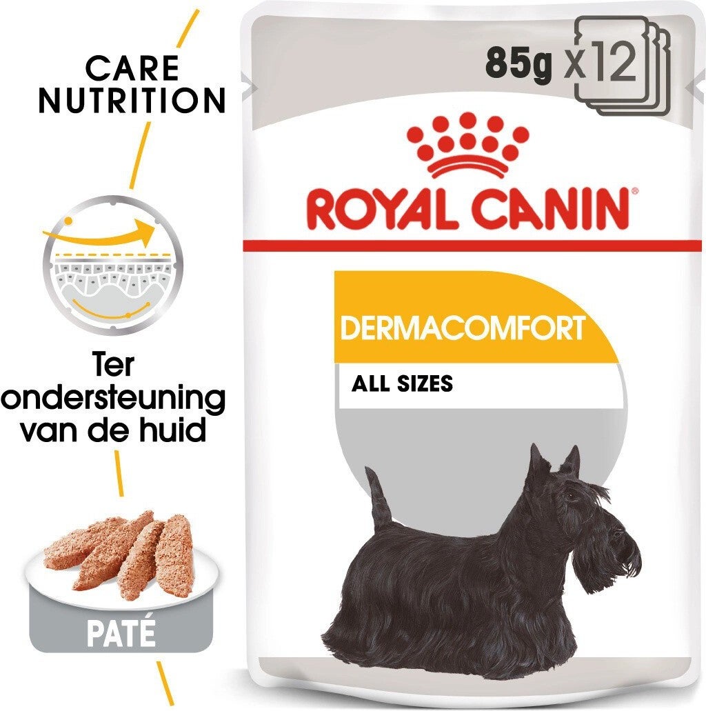 Royal Canin natvoer Canine Care Nutrition dermacomfort 85 g 12 stuks