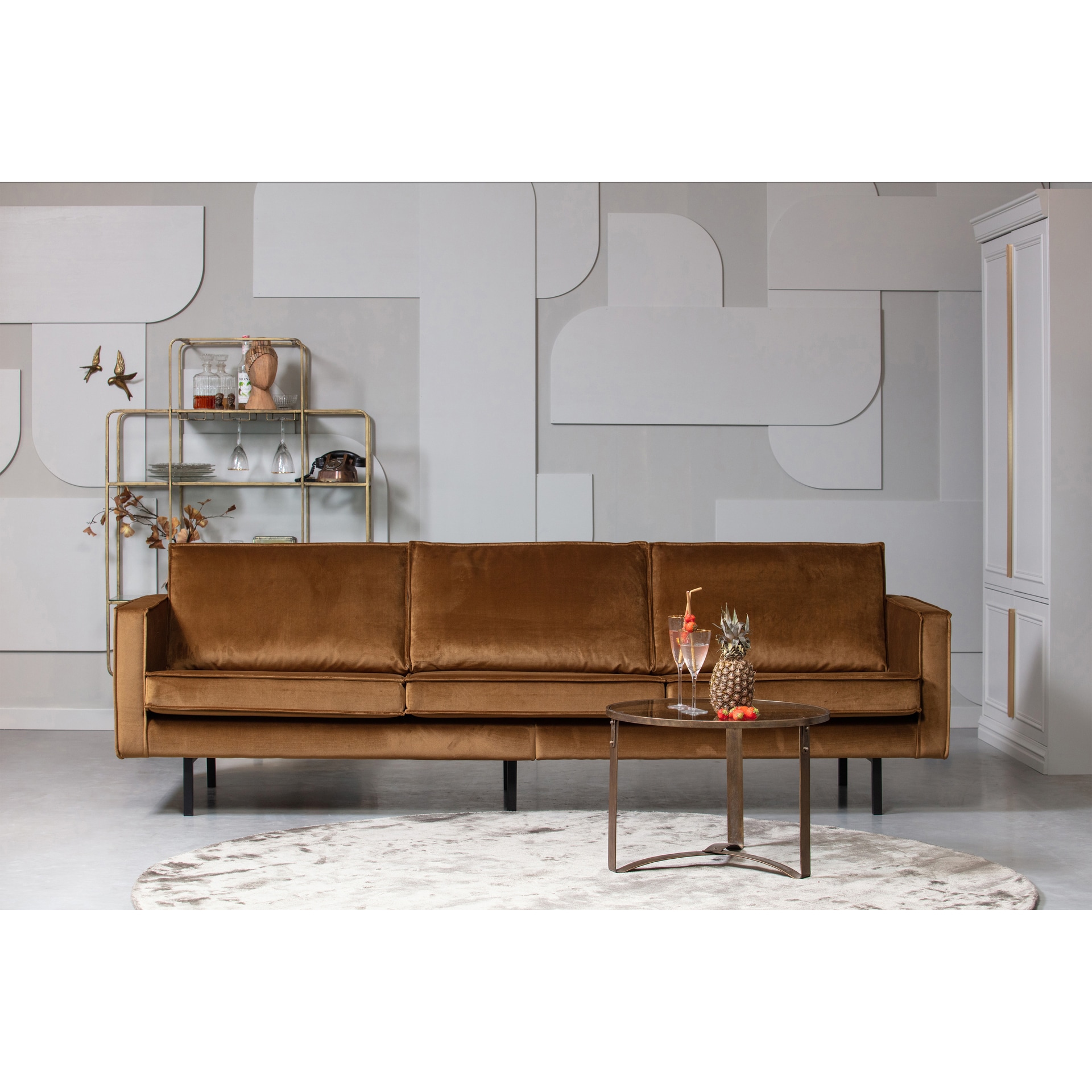 Sofa 3-Sitzer RODEO 277 cm honiggelb