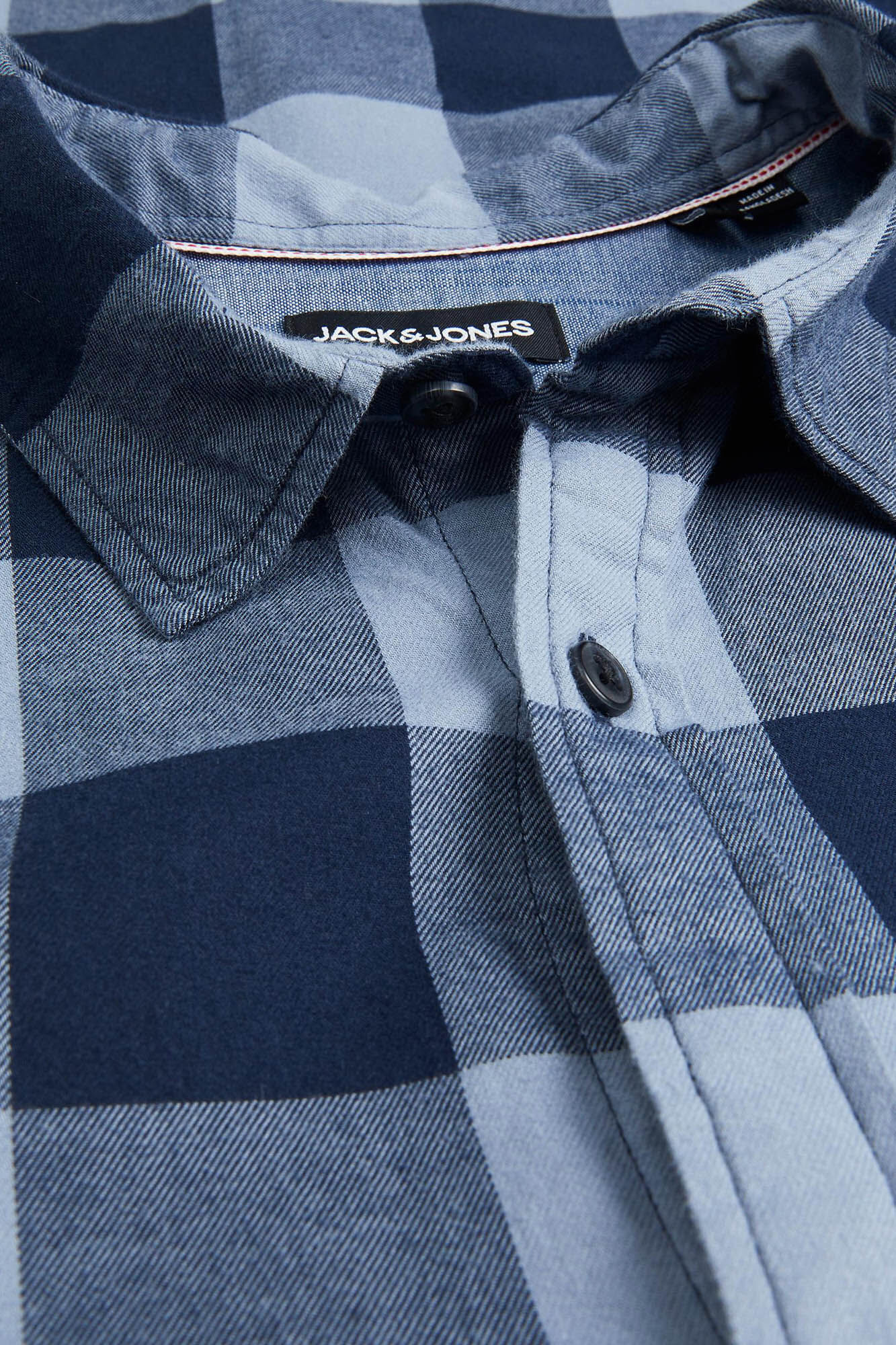 Camisa xadrez - azul médio