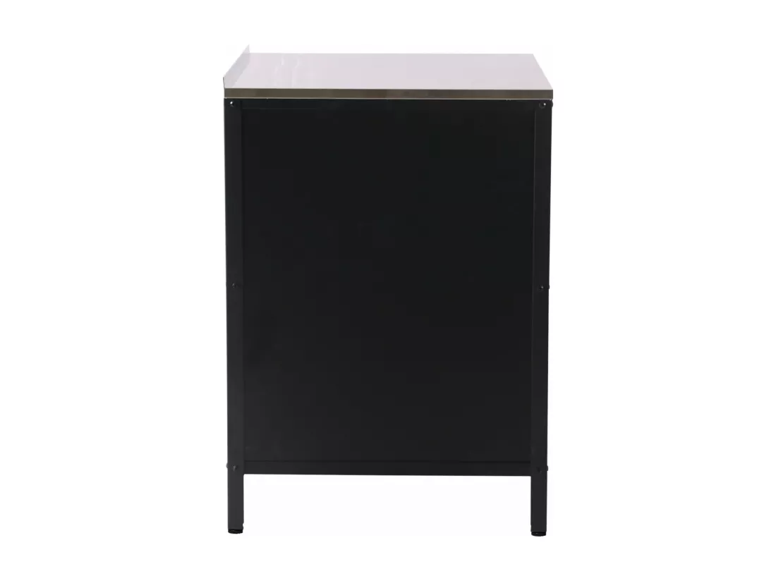 Armoire de jardin acier noire 80 x 50 x 92 cm 03_0006354