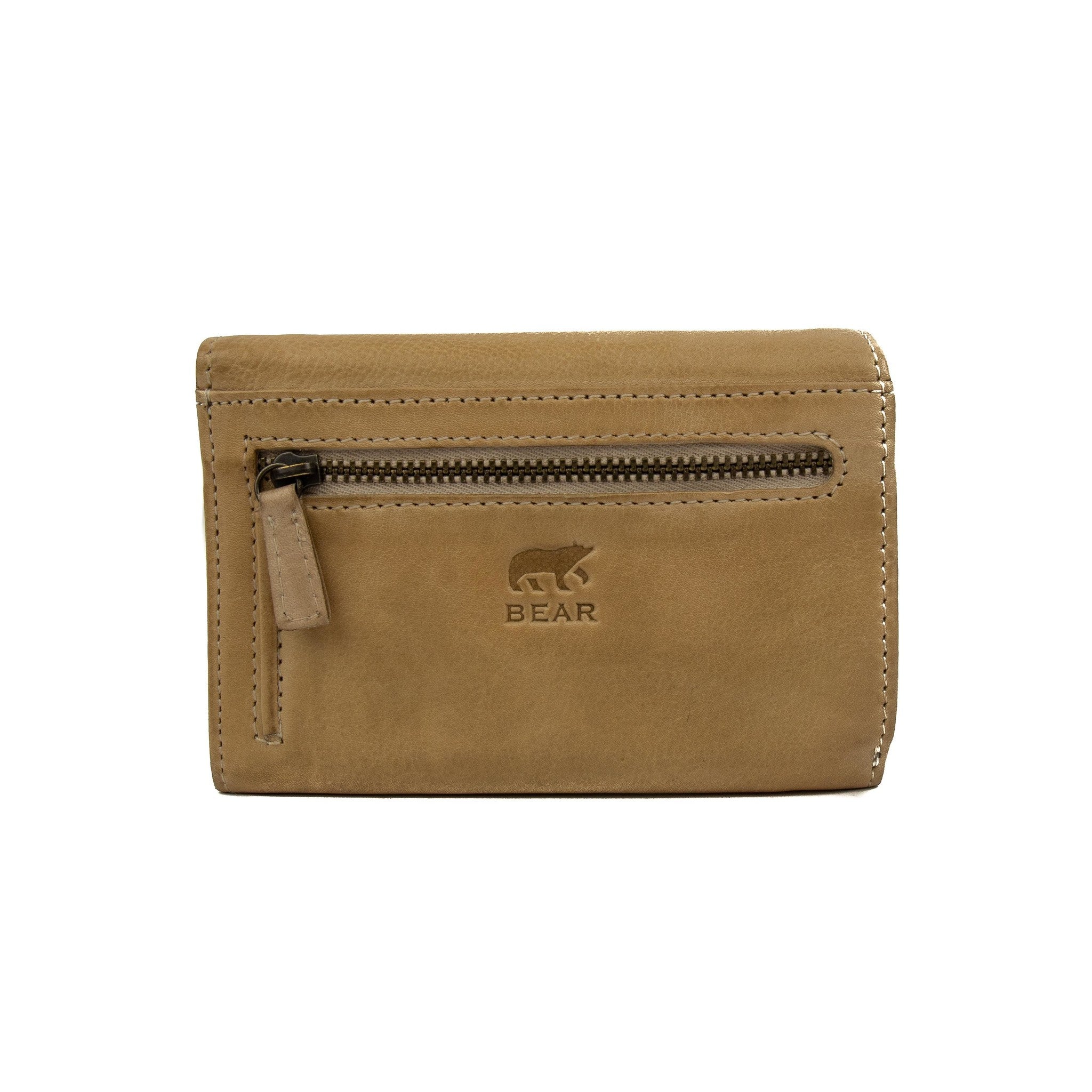 Overslag portemonnee 'Flappie' beige Beige