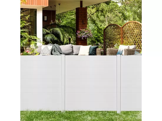Brise-Vue pour Balcon Couverture Écran Jardin, Clôture Décorative Extensible et Autoportante, 2 Panneaux pour Jardin et Terrasse