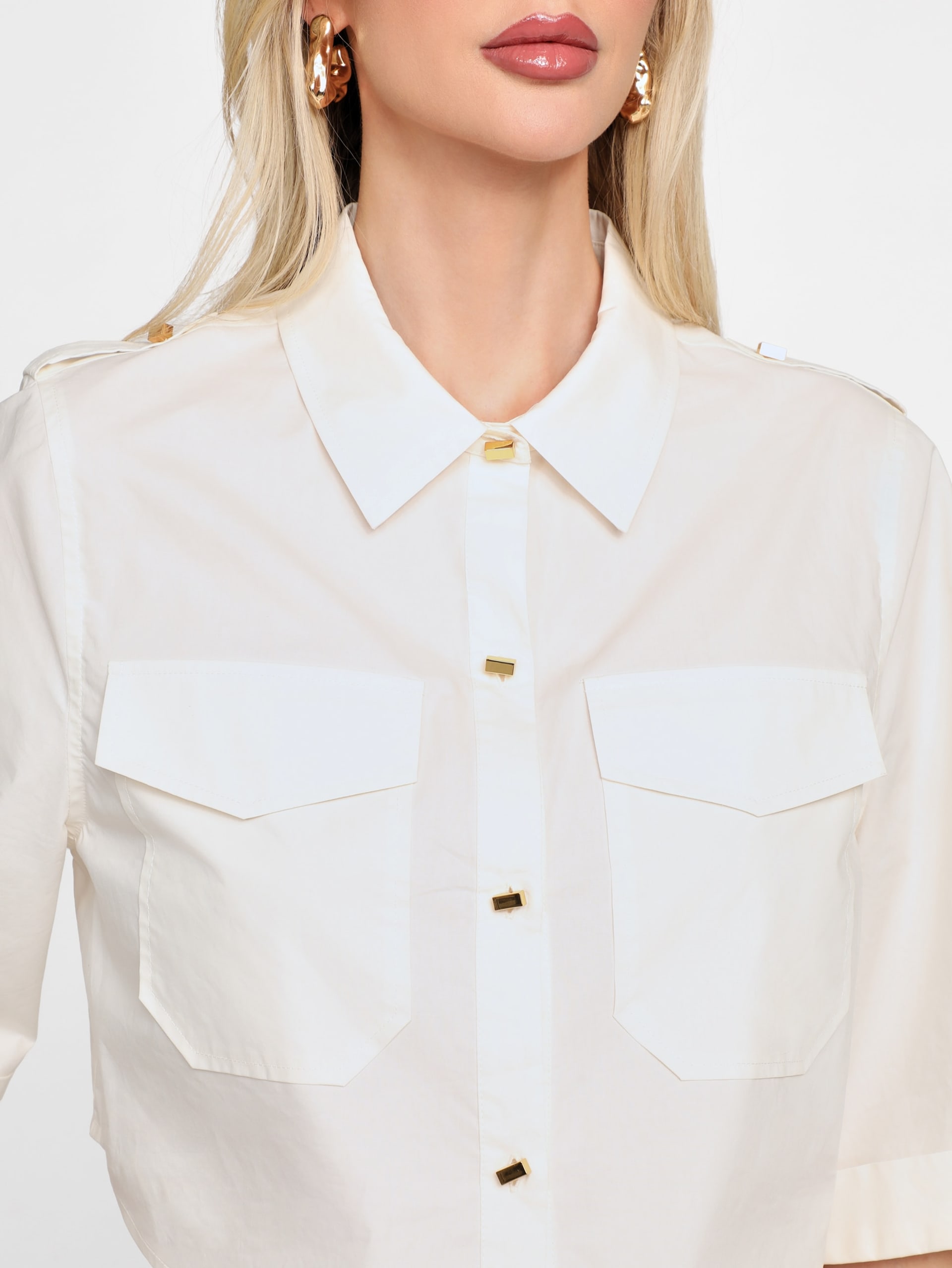 Camisa cropped Pat