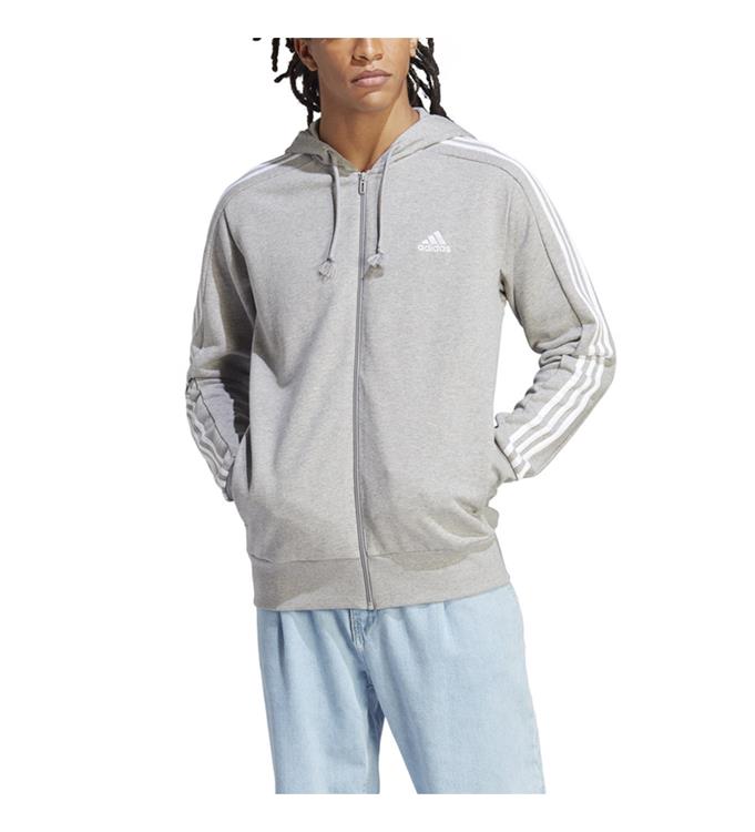 adidas Men Essentials French Terry 3-Stripes Hoodie