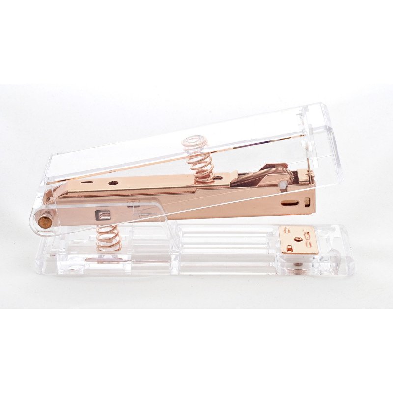 Agrafeuse de bureau Acrylic transparent - agrafes 24/6 et 26/6 - capacité 25 feuilles