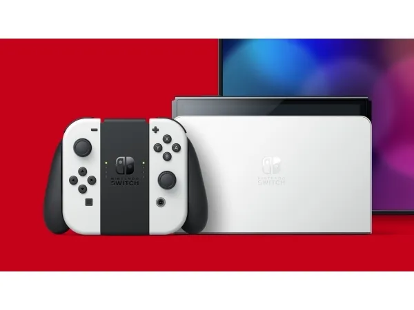 Nintendo | Switch OLED - Spilkonsol - Full HD - 64GB - Hvid | Inkl. 2 x Joy-Con (Hvid)