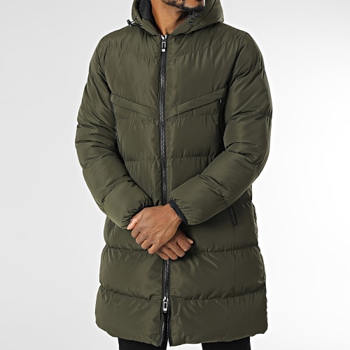 Doudoune Capuche Vert Kaki