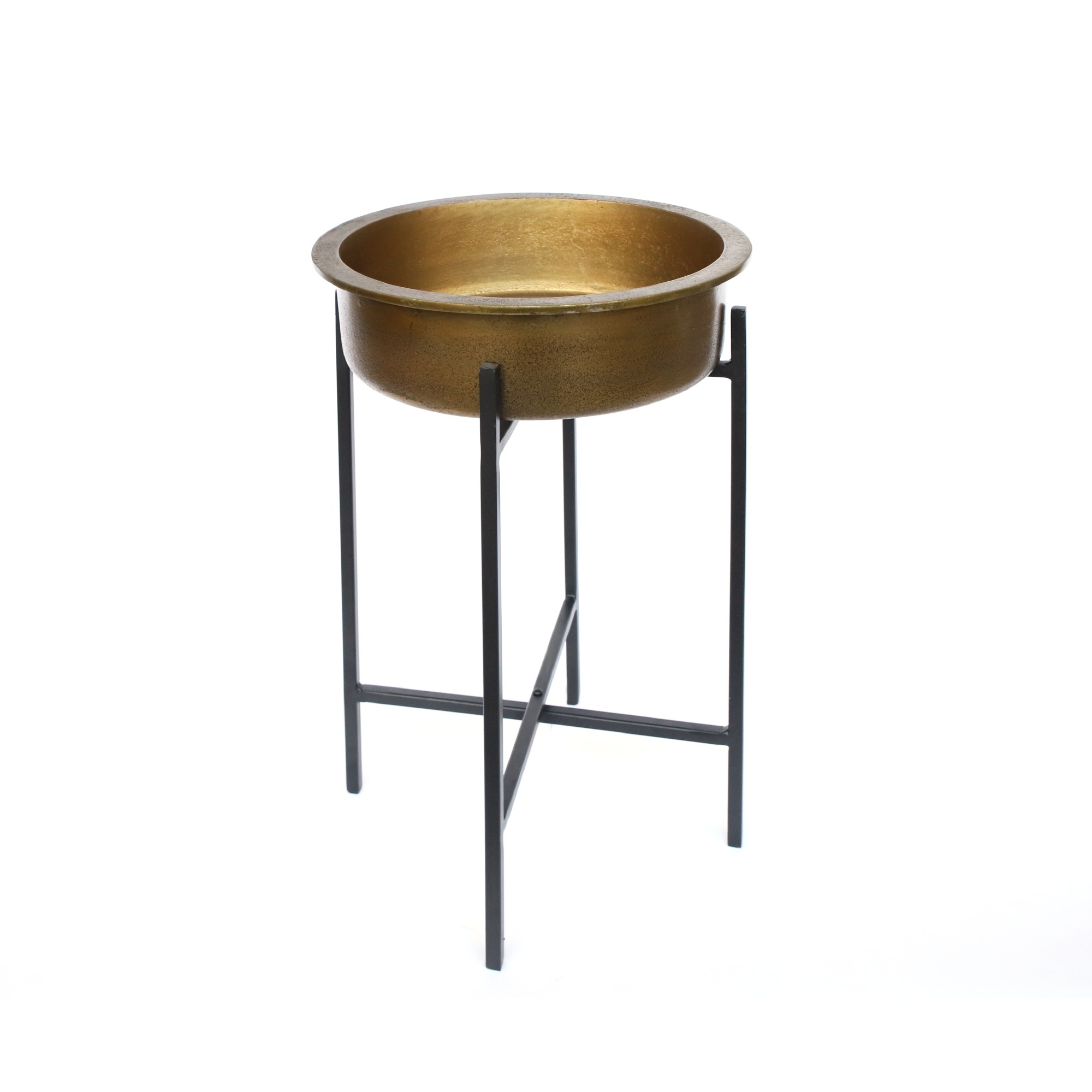 Pflanzenständer aus Gusseisen L, gold, schwarz, H 51 cm, Ø 36,5 cm günstig bestellen
