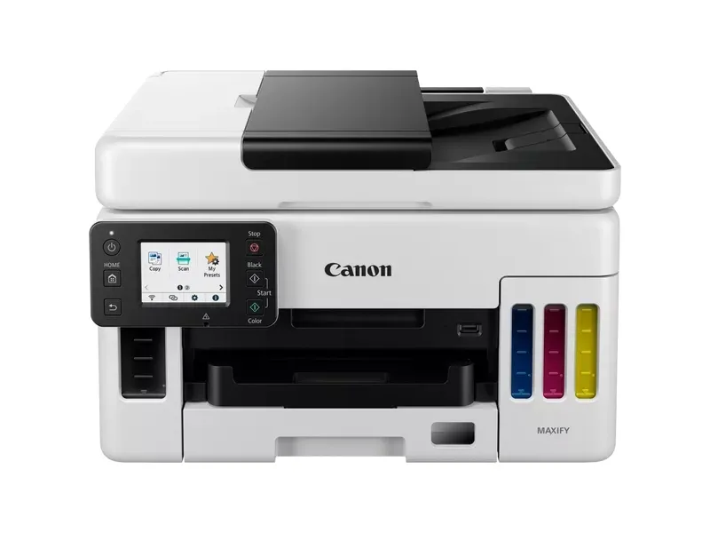 Canon MAXIFY GX6050 - Multifunktionsprinter - farve - blækprinter - kan genopfyldes - Legal (216 x 356 mm)/A4 (210 x 297 mm) (original) - A4/Legal (medie) - op til 24 ipm (udskriver) - 350 ark - LAN, Wi-Fi(n), USB 2.0, USB vært