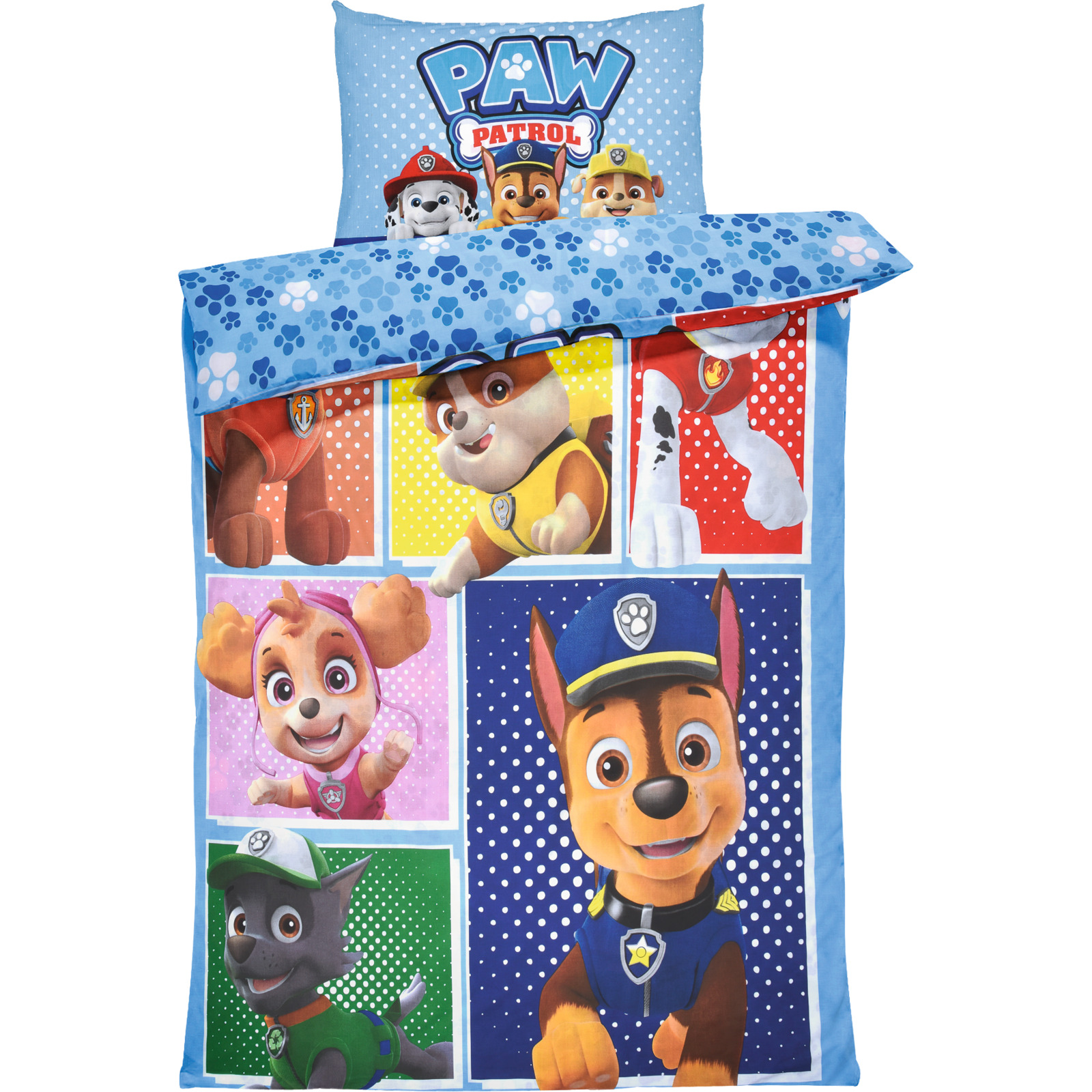 Bettwäsche Renforce Paw Patrol blau