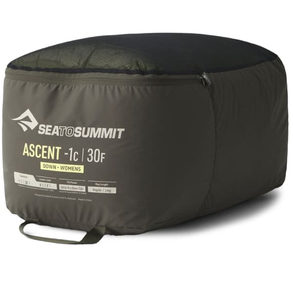 Sac de couchage SEA TO SUMMIT ASCENT W -1C/30F DOWN SLEEPING BAG REGULAR GREEN