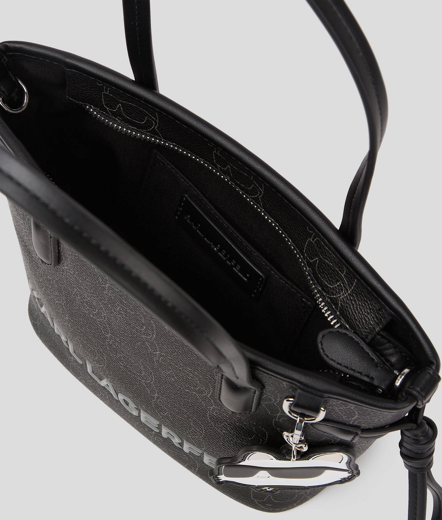 PETIT CABAS IKON MONOGRAM - NFT All Over Pattern Noir