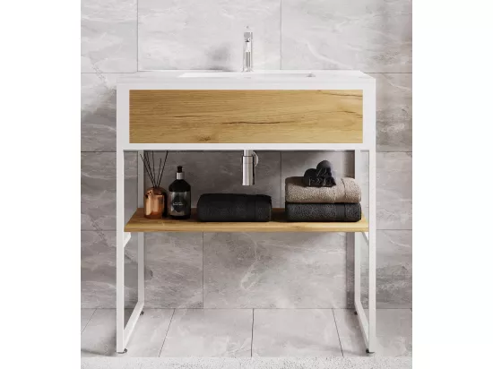 Meuble de salle de bains 2 pièces Bitila 80