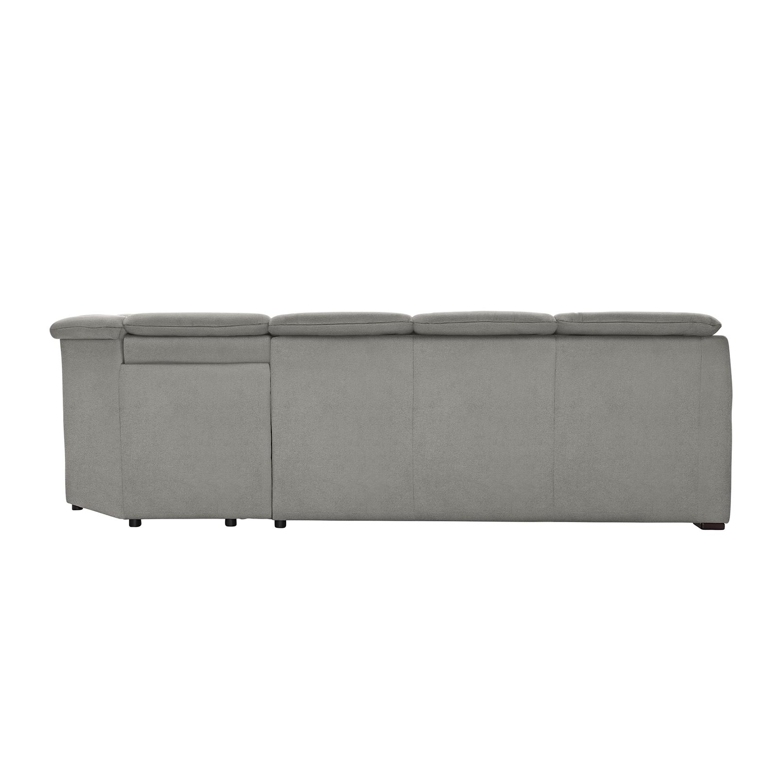 polsterpower Ecksofa - Belle silver - Basismodell - rechts