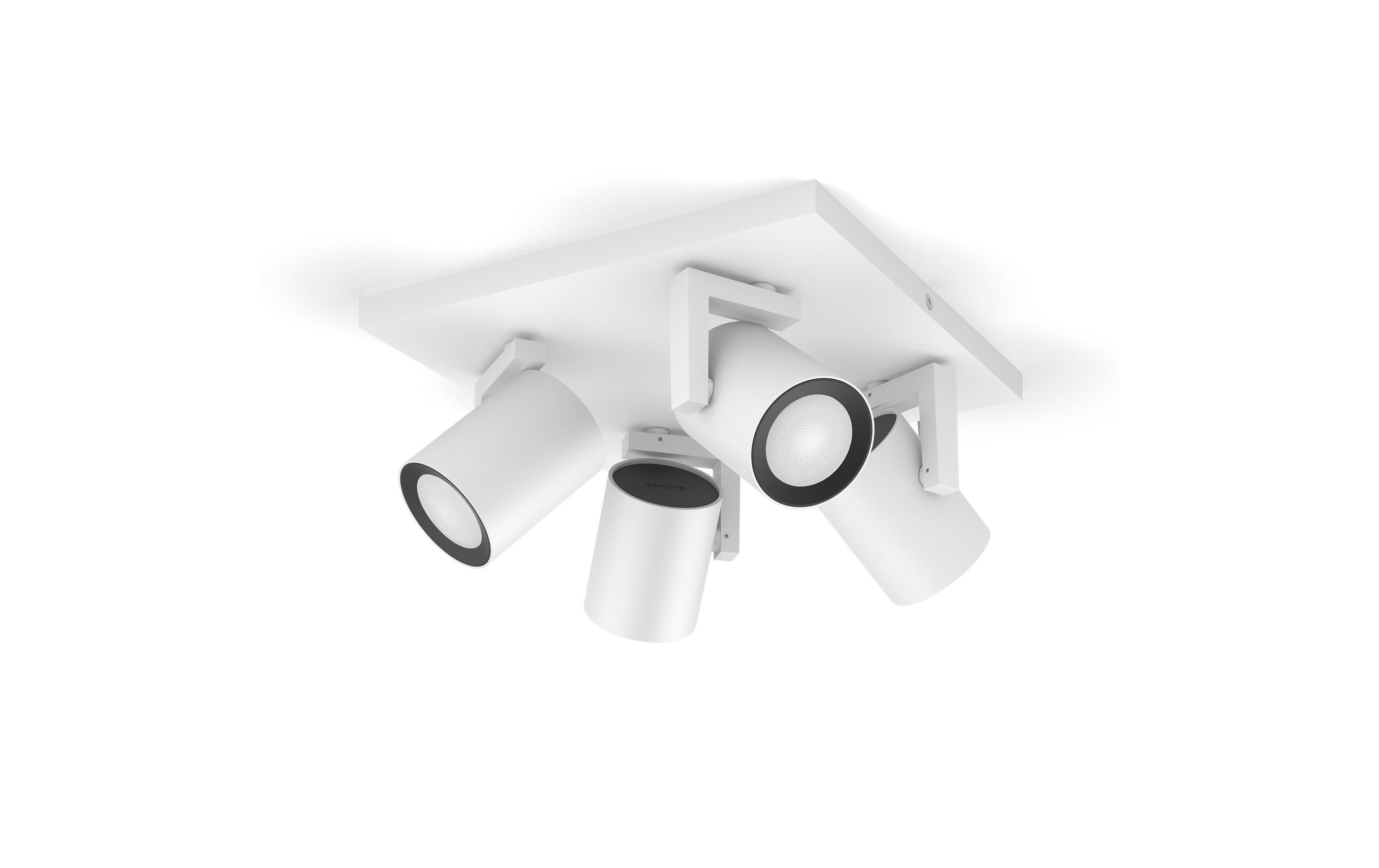 White & Color Ambiance Argenta 4er-Spot Weiss<br>Licht in allen Farben