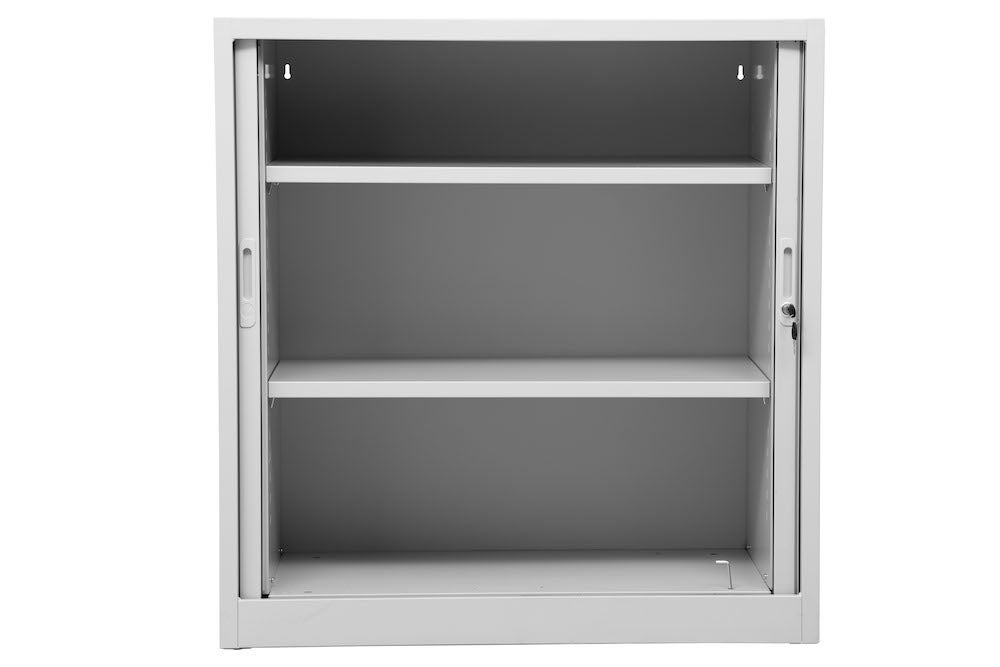 PROREGAL Rolluikkast Wezel 2 Plankhoogtes HxBxD 105 x 120 x 40 cm Grijs