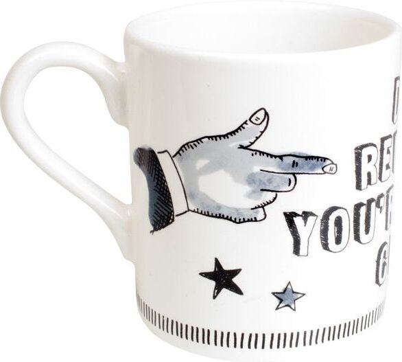 Blond Amsterdam mok Noir Daily Reminder wit / zwart 0,3 L