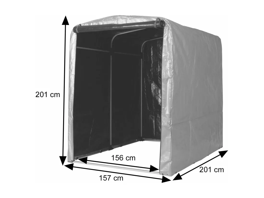 Abri de jardin MCW-N61, argent