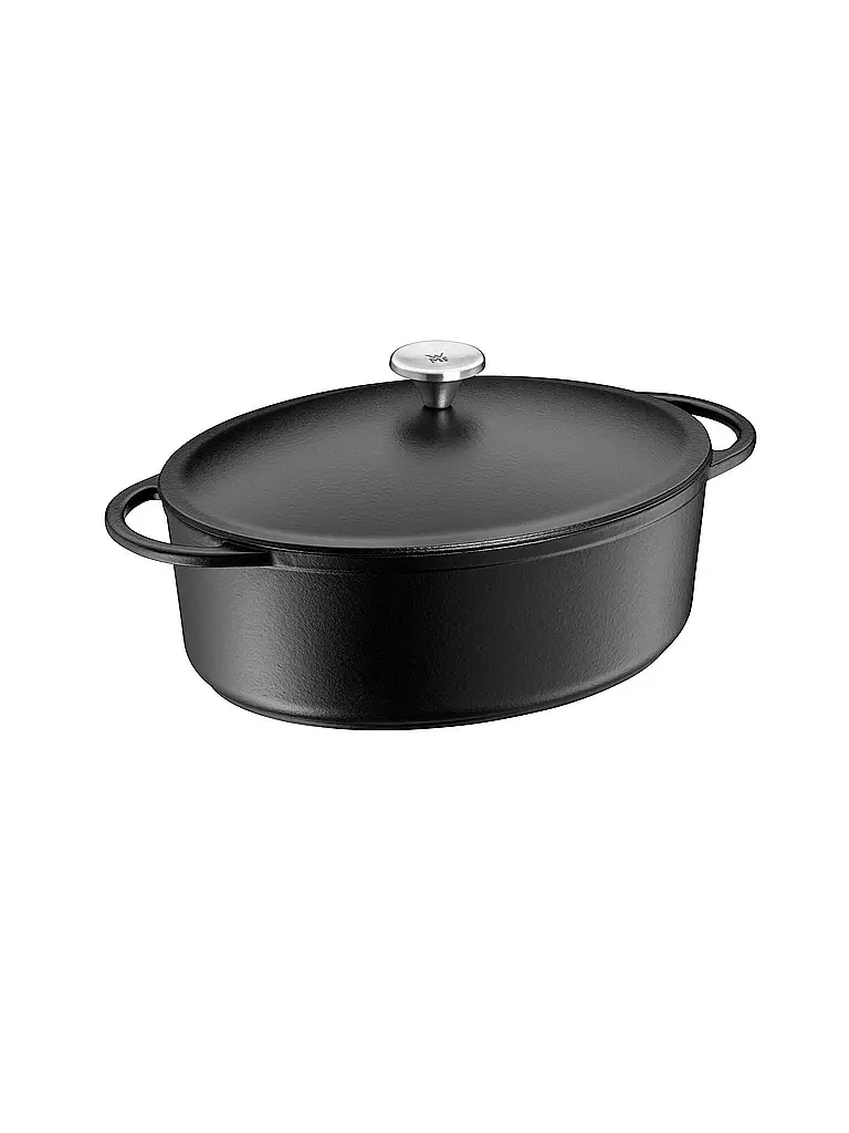 WMF Gusseisen-Bräter mit Deckel 30x23,5cm schwarz
