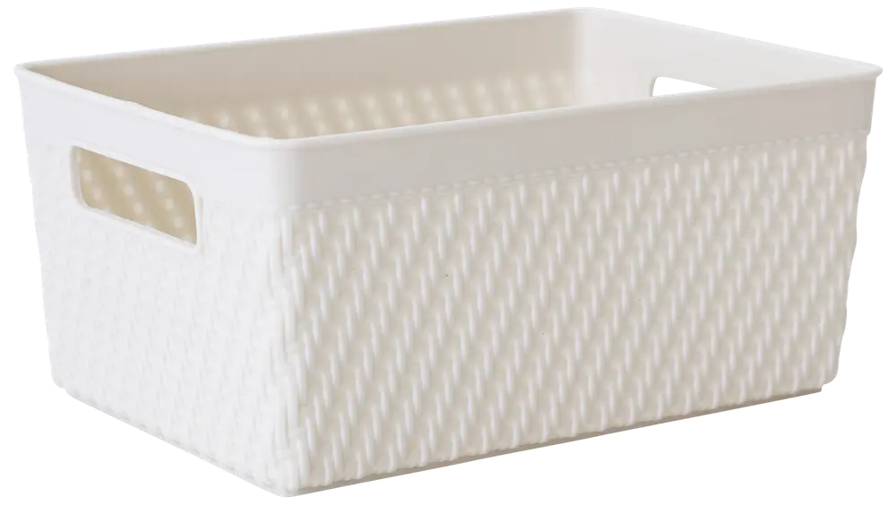 Plastikkurv small - grå