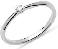 Diamanten verlovingsring 0,05 ct 14 karaat witgoud