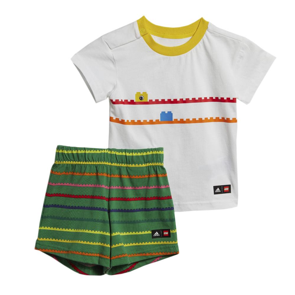 Adidas Ensemble Blanc/Vert Garçon Adidas I Lego Cl Sum