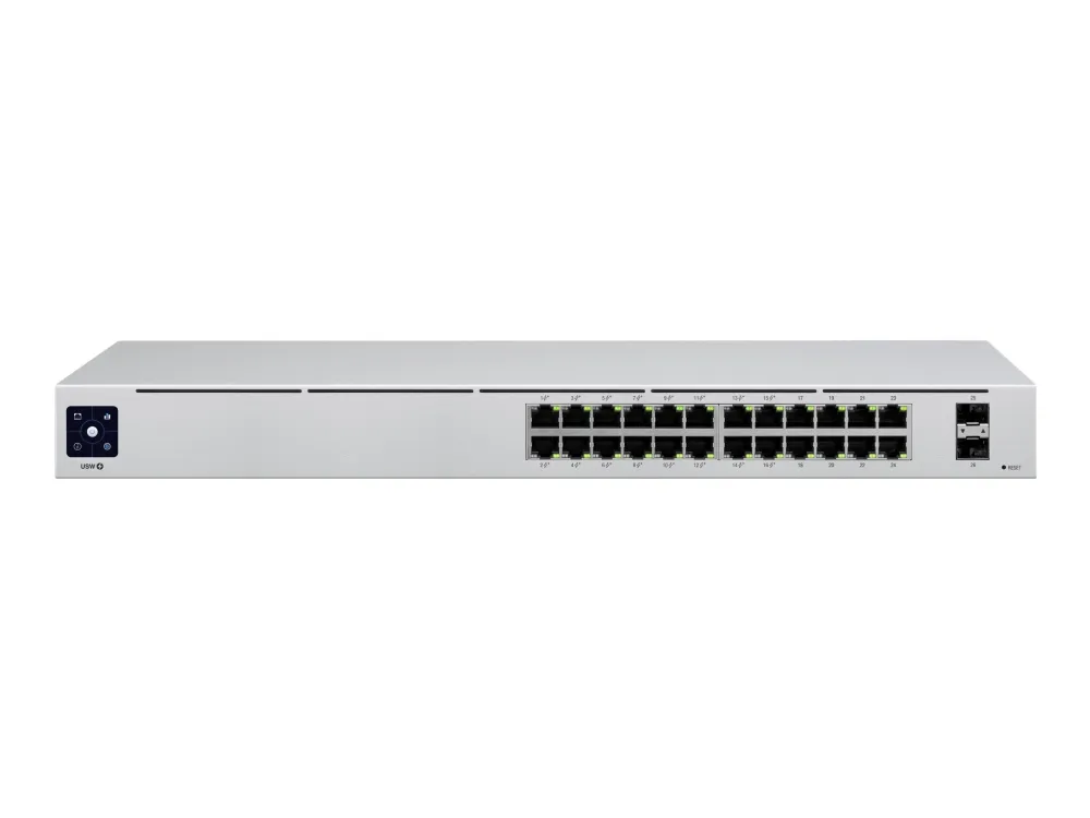 Ubiquiti UniFi Switch USW-24-POE - Switch - Administreret - 24 x 10/100/1000 (16 PoE )   2 x Gigabit SFP - desktop, monterbar på stativ - PoE  (95 W)