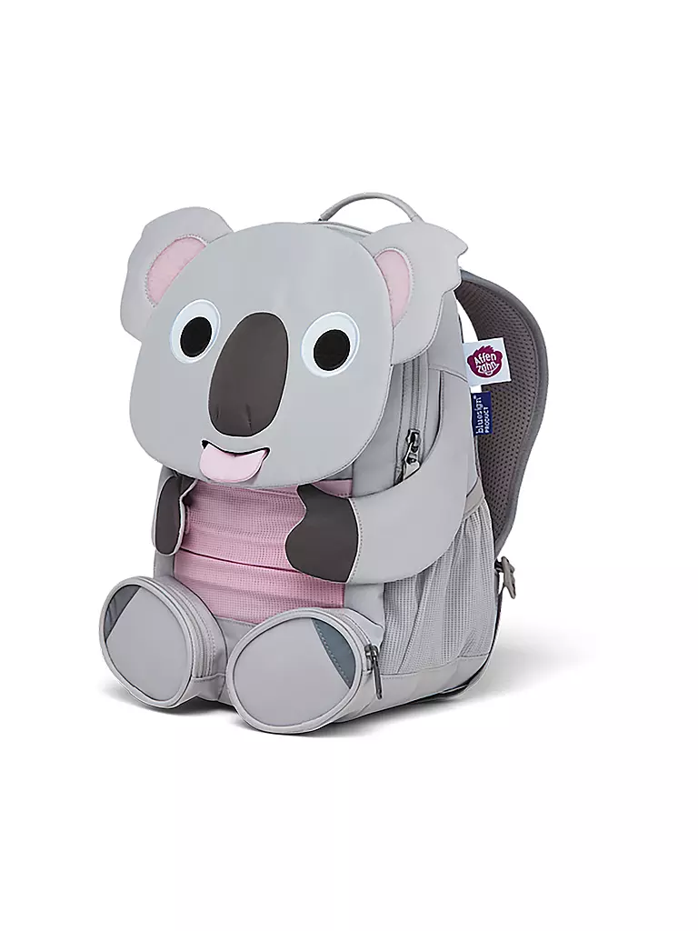 AFFENZAHN Kinder Rucksack Große Freunde - Koala grau