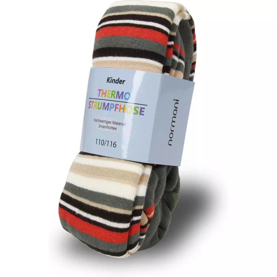 normani Kinder-Ringel-Thermostrumpfhose Khaki