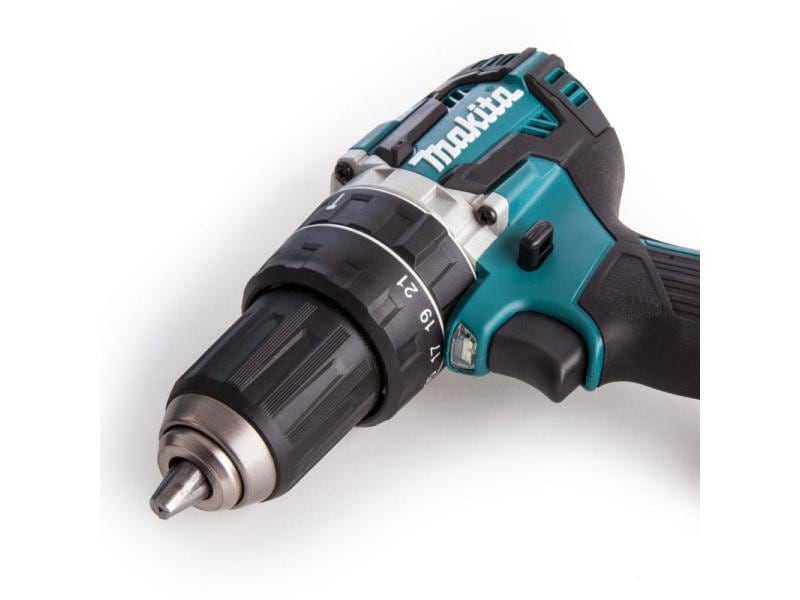 Makita Akku-Schlagbohrschrauber DHP484ZJ Solo Für schwere und anspruchsvolle Schraub-/Bohrarbeiten