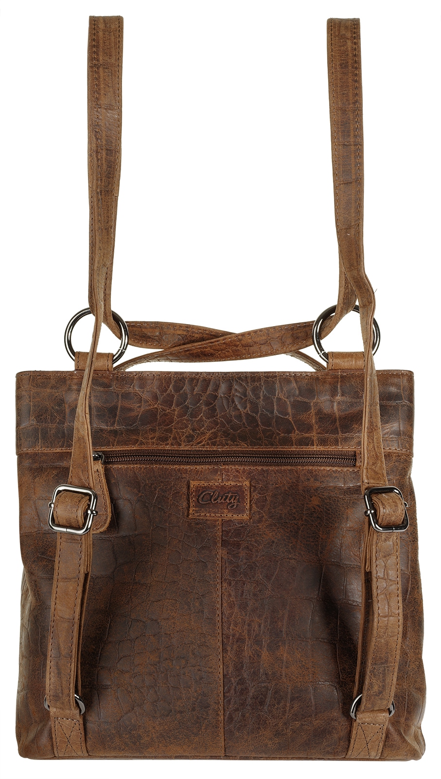 Cluty Cityrucksack echt Leder