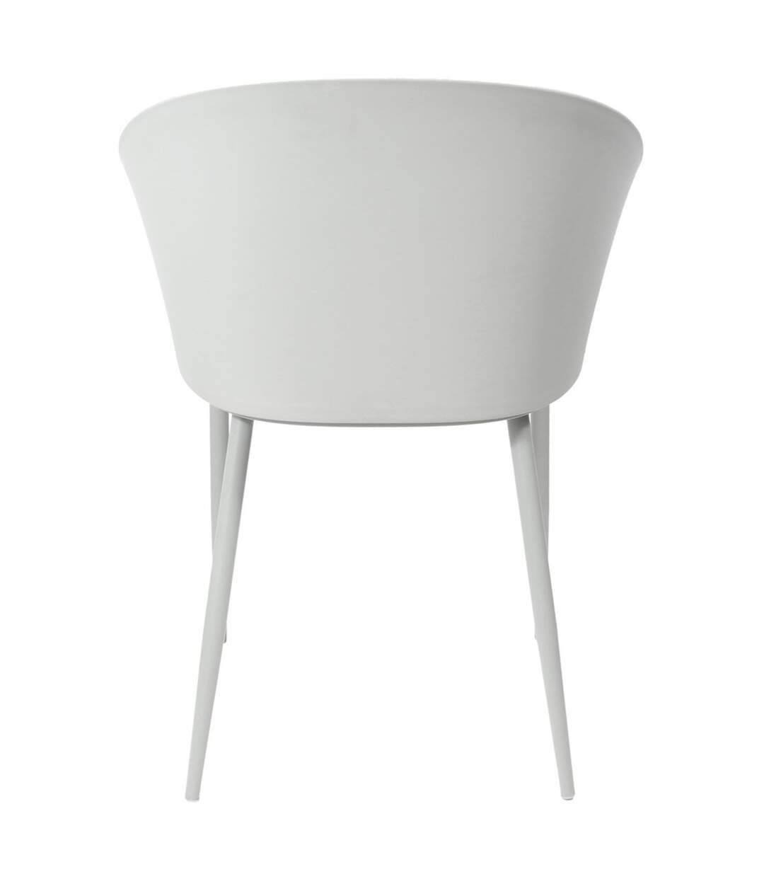 Fauteuil à coque en polypropylène - Gris clair