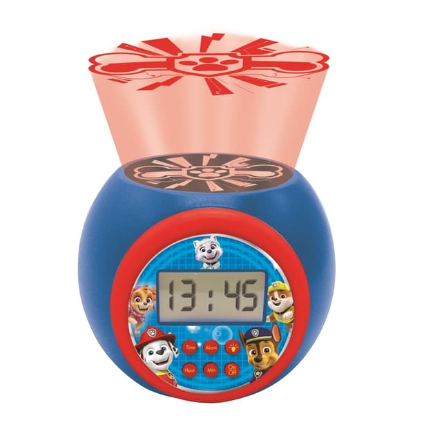 Paw Patrol Projector Vækkeur med timer