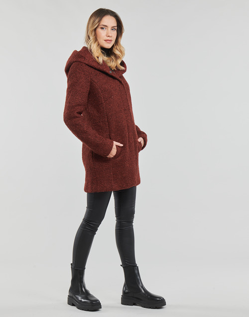 Only - ONLSEDONA BOUCLE WOOL COAT OTW NOOS - Bordeaux