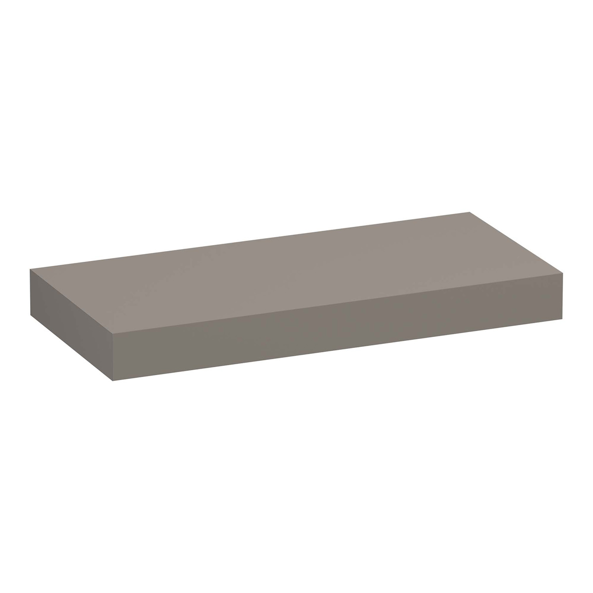 Brauer Creek vrijhangend wastafelblad 100cm taupe mat