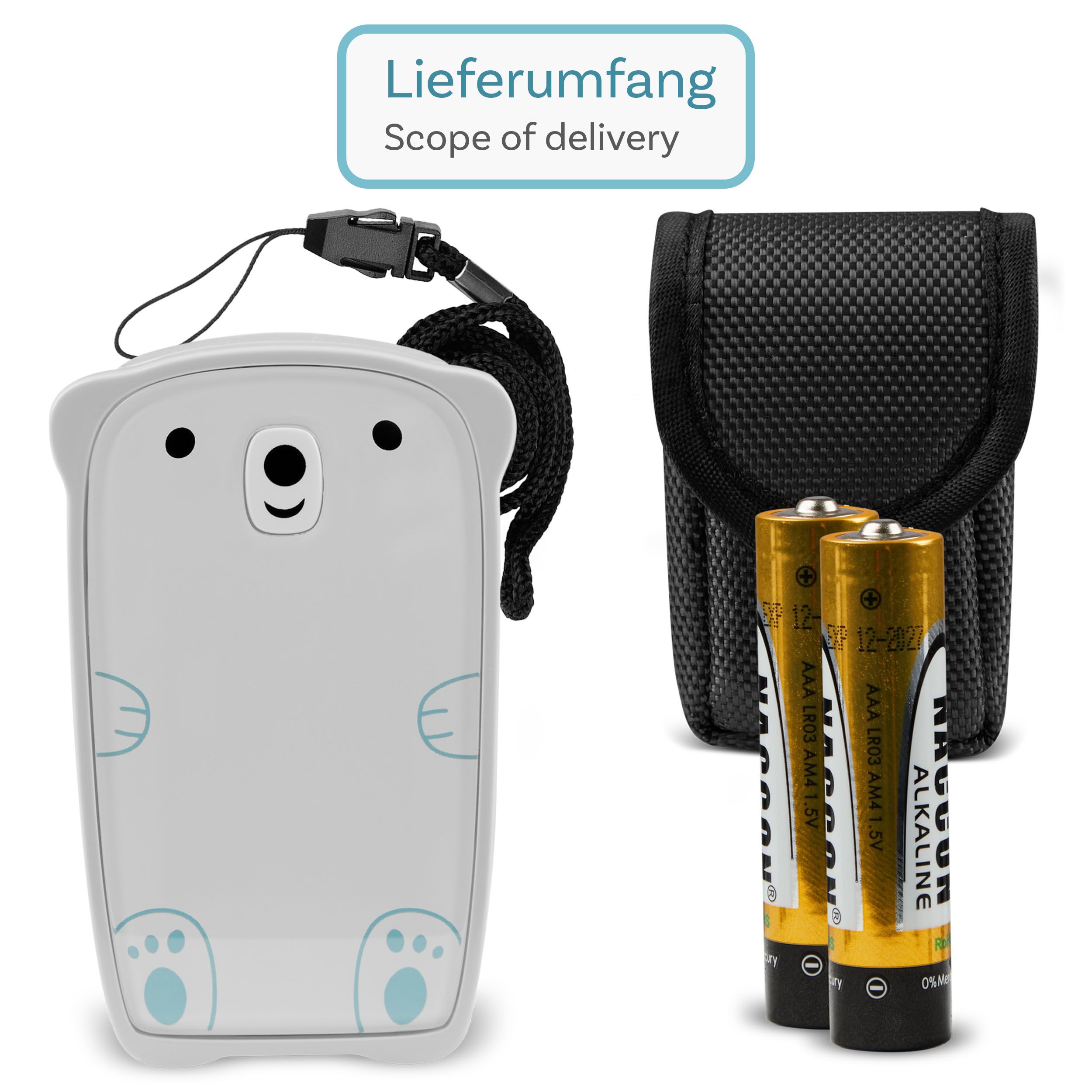 Pulox PO-235 - Finger-Pulsoximeter für Kinder mit Alarm in Weiß