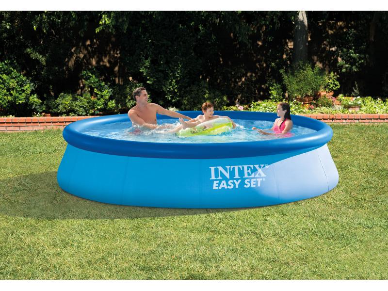 Intex Pool Easy Set 366 x 76 cm Pool mit aufblasbarem Rand