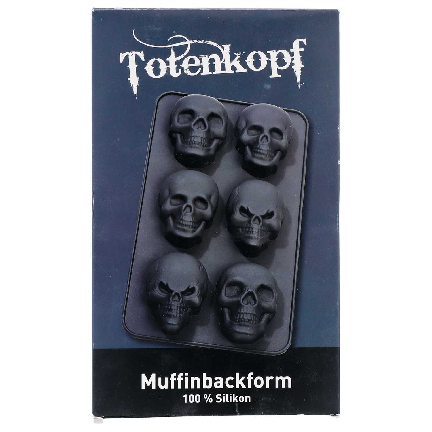 Totenkopf Muffinbackform Silikon