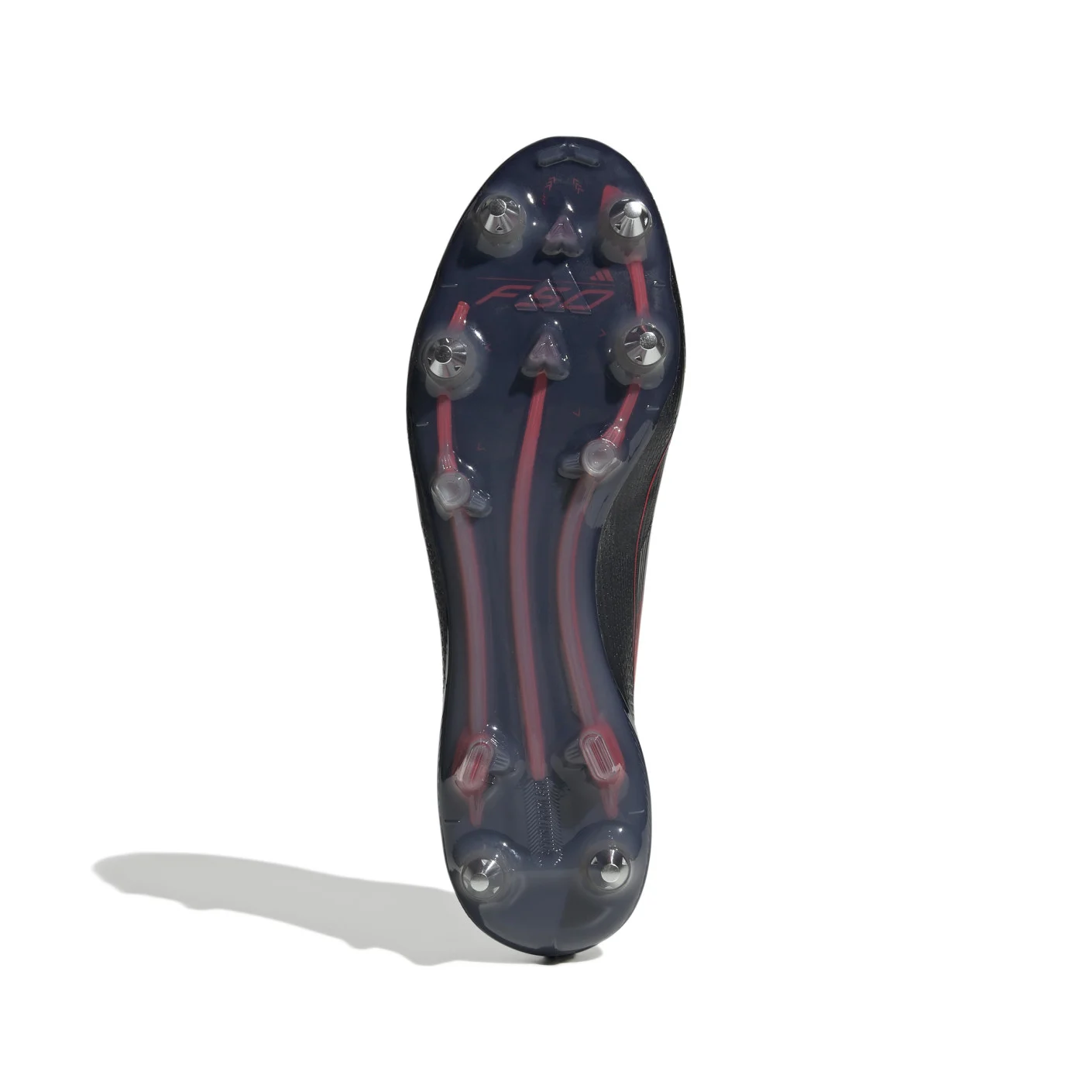 Adidas F50 Elite IJzeren-Nop Voetbalschoenen (SG) Zwart Rood Zilver