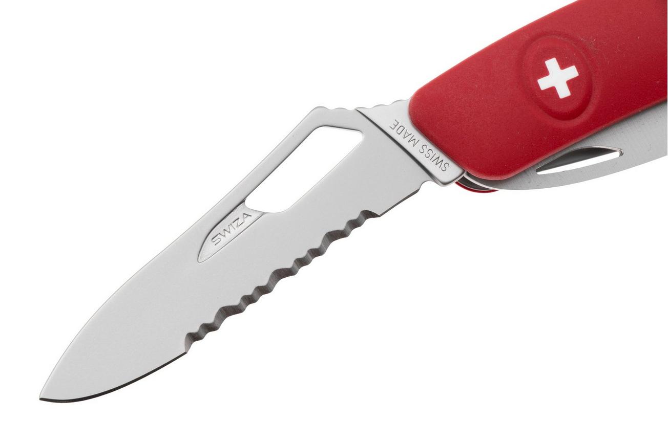 Swiza SH09 TR AM, KST.0136.1900, Red Helvetix, Zwitsers zakmes, partly serrated, 9 tools