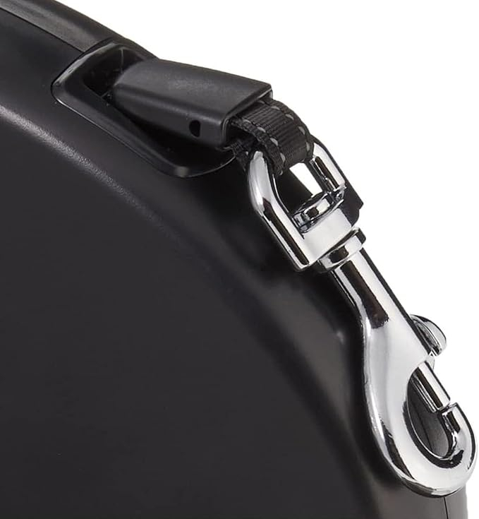 (3m) Einziehbare Hunde Leine Rollleine mit Stopper für Hunde bis 15 kg - Schwarz