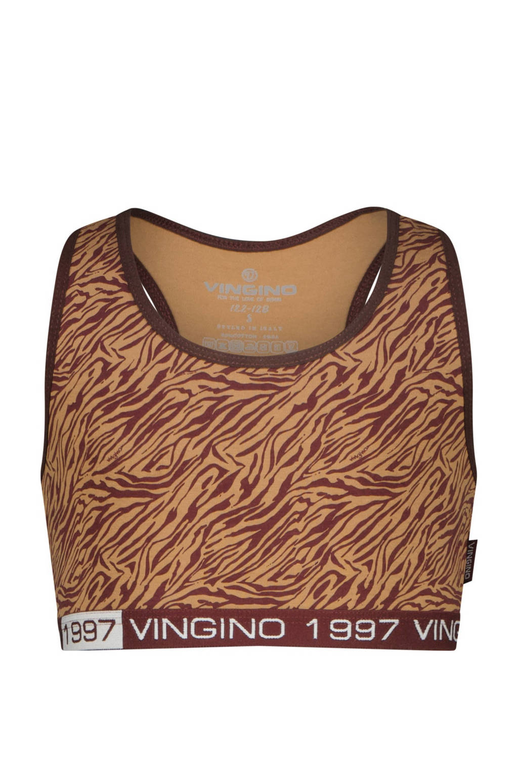 bh top - set van 2 Racer bruin/lichtbruin