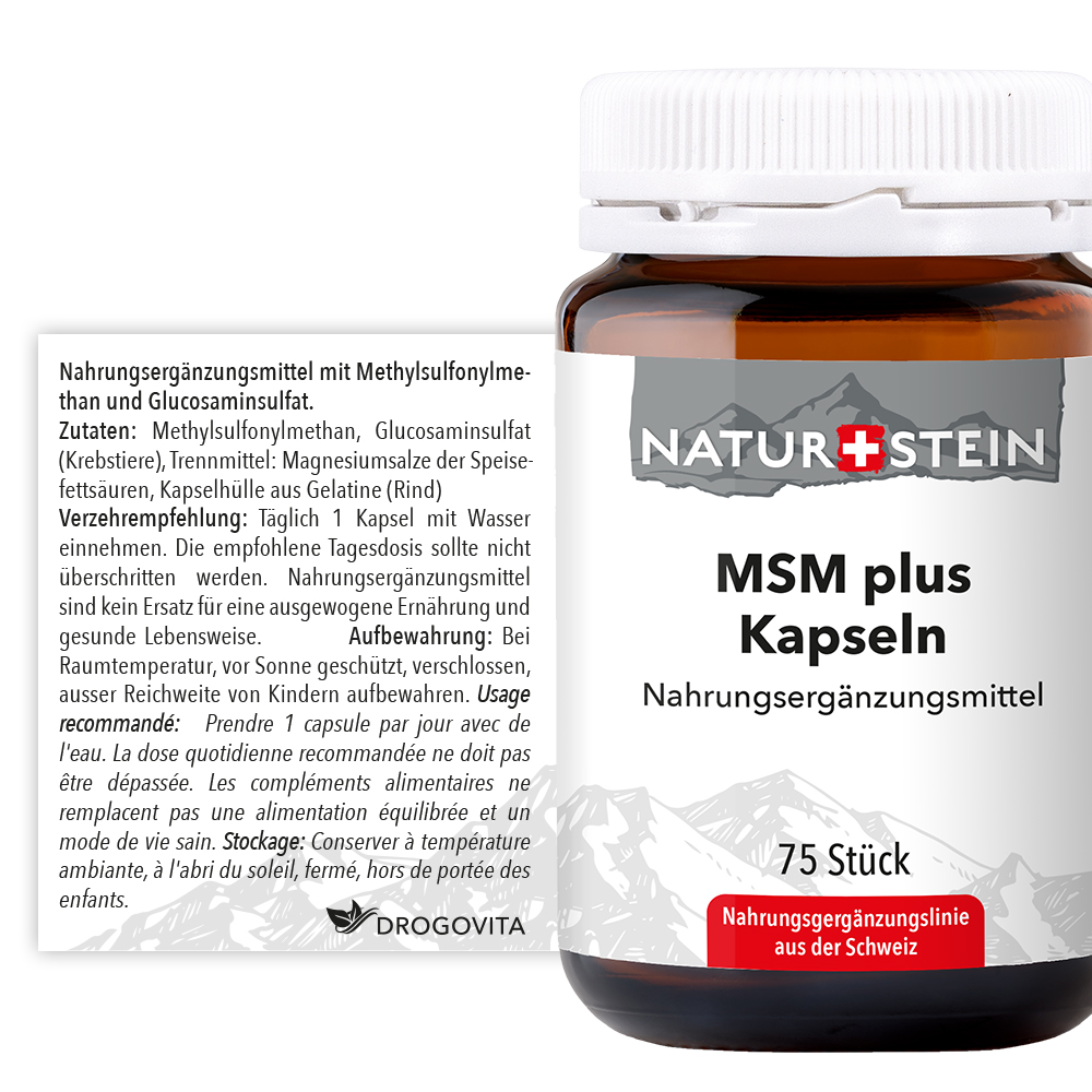 NATURSTEIN MSM plus Kaps Glasfl 75 Stk