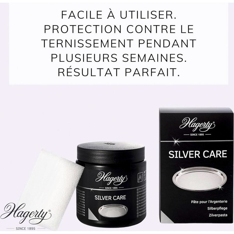 Nettoyant argenterie Silver care Hagerty - Pot de 150 ml