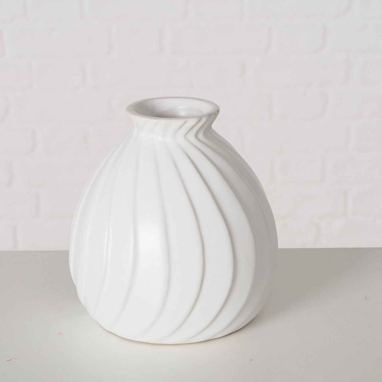 Boltze 4 Vases en Porcelaine Zalina blancs