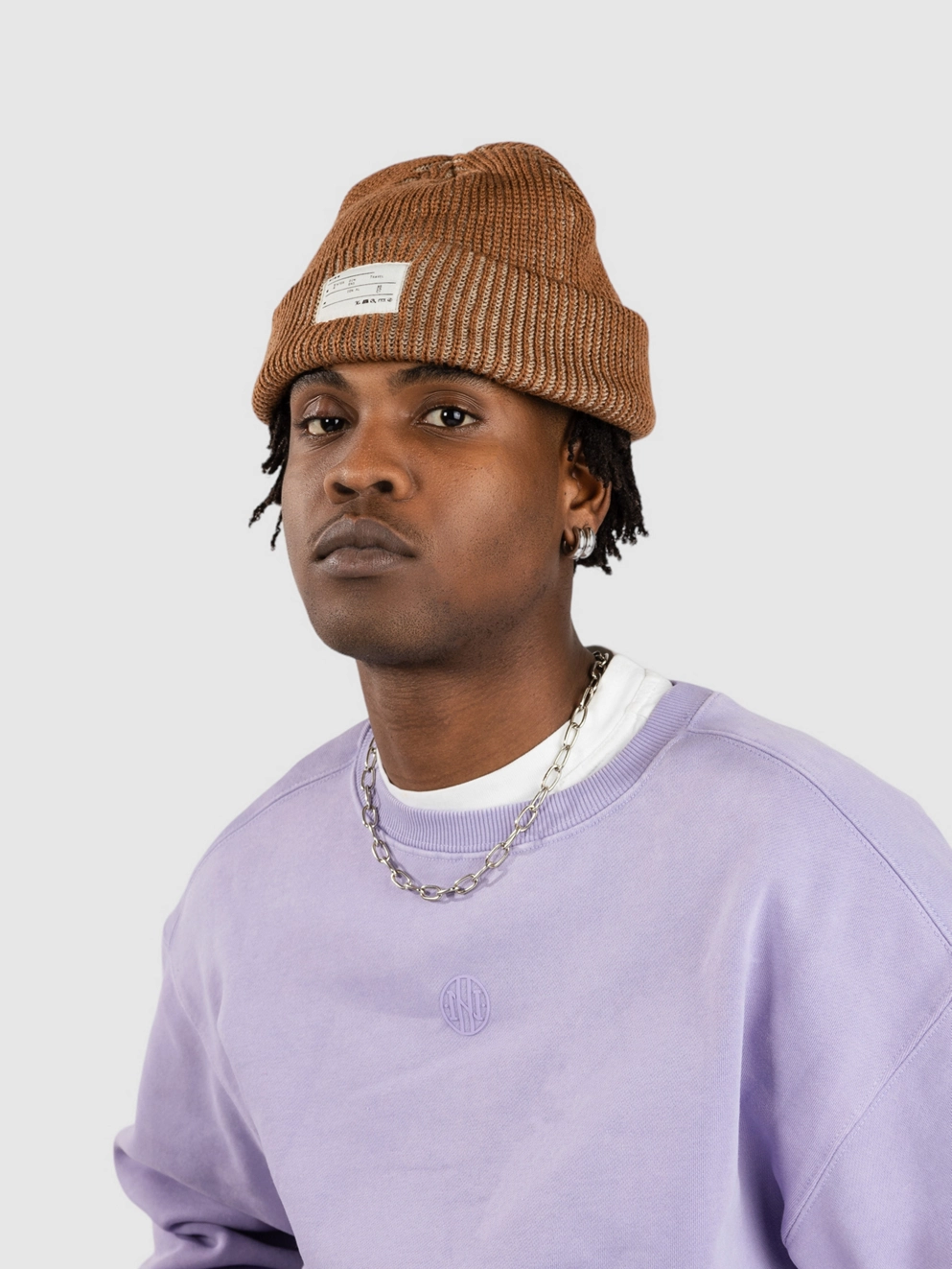 Interdimensional Travel Agency Phase Beanie brown/tan shadow