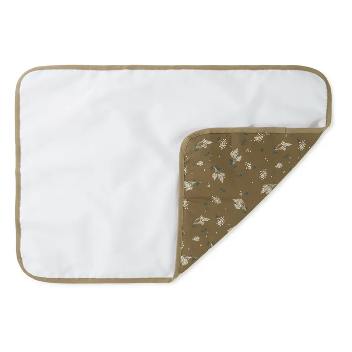 Nobodinoz Matelas à langer de voyage Stories en coton bio | Brun