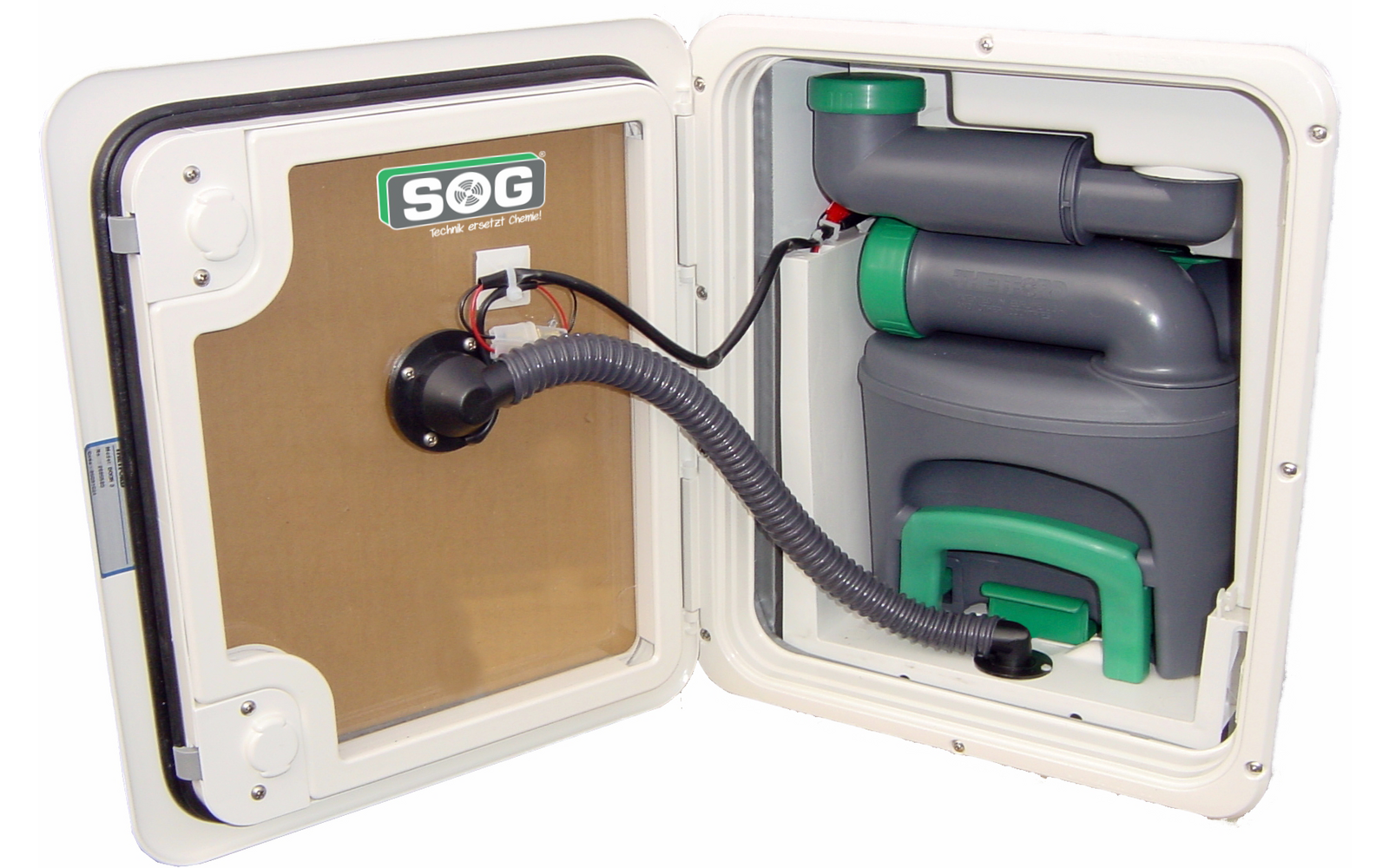 SOG I Typ D (C400) 12V Toilettenentlüftung Türvariante weiß