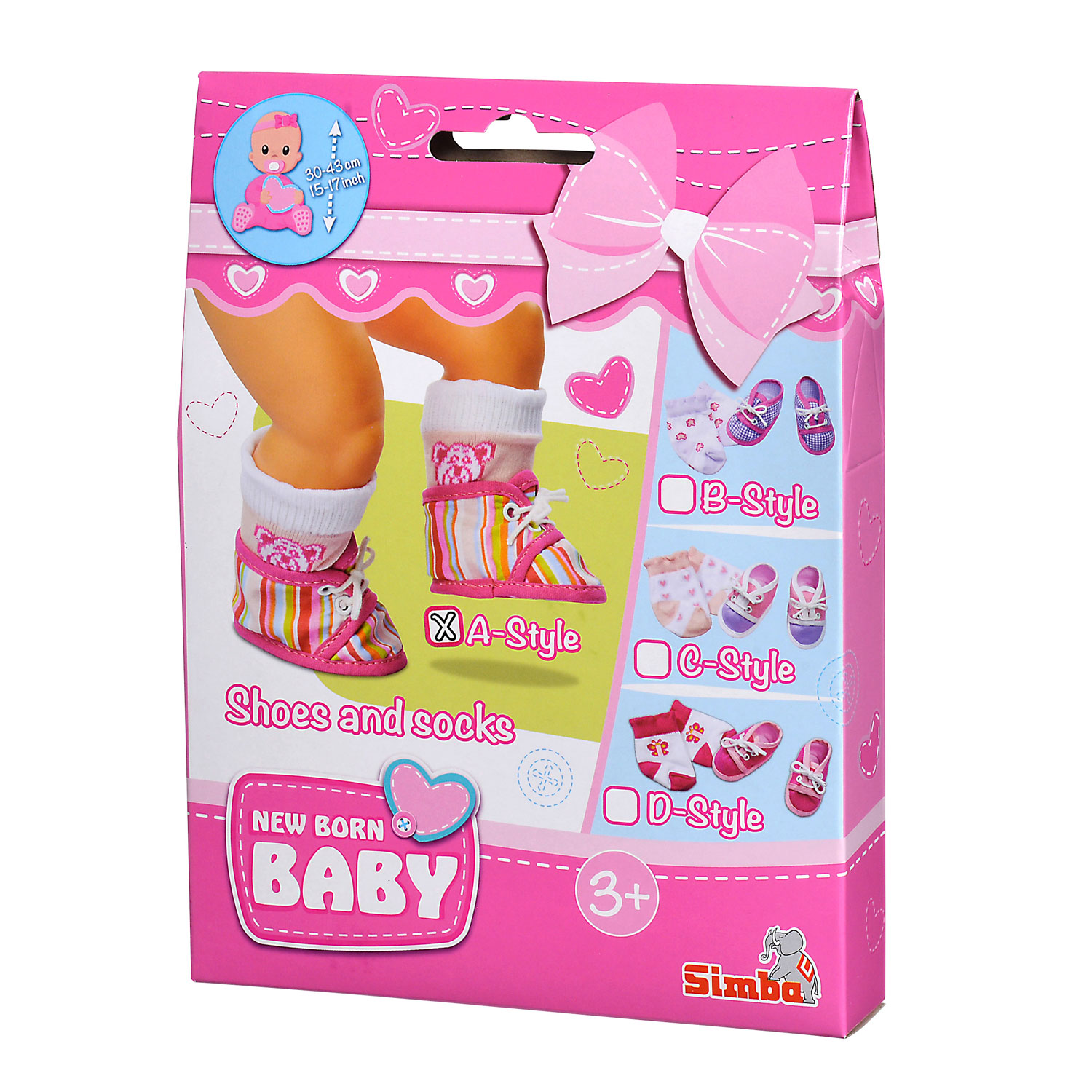 New Born Baby Sokken & Gestreepte Schoentjes